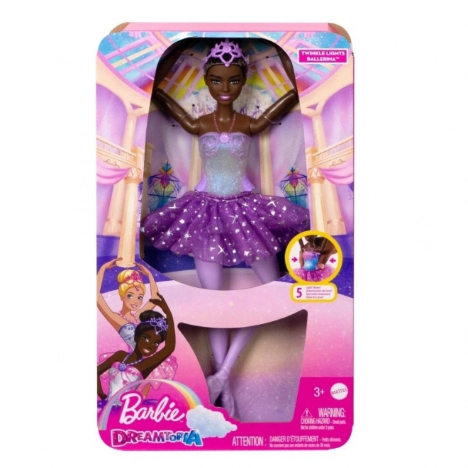 Barbie Dreamtopia Ballerina Doll with Magical Lights Brunette