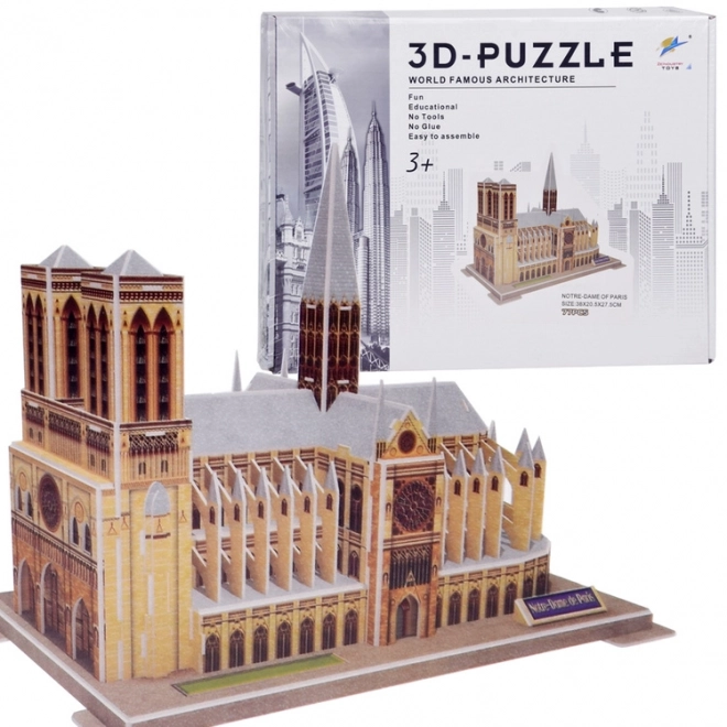 3D Puzzle of Notre-Dame Cathedral Paris