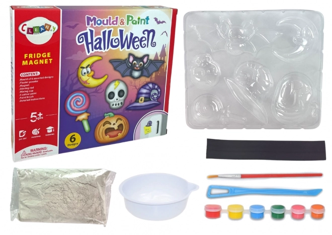 DIY Halloween Magnet Kit with Gypsum Casts