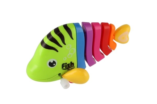 Colorful Wind-up Plastic Fish Toy