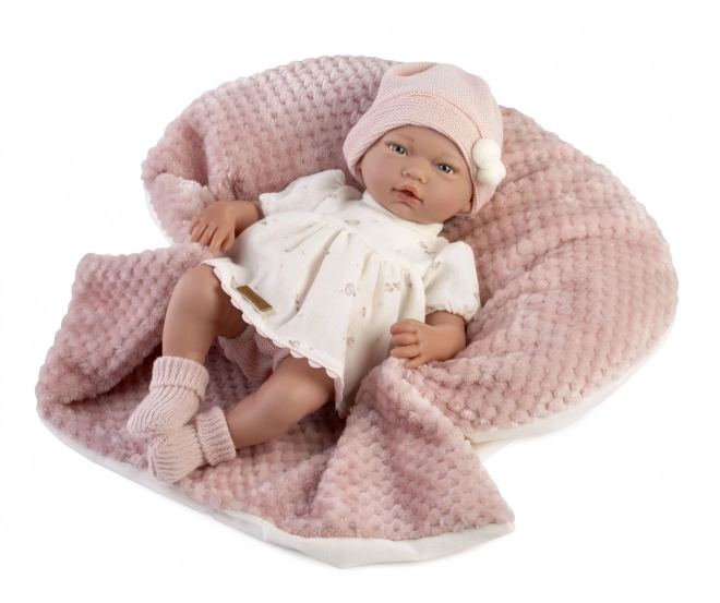 Realistic Baby Doll with Soft Cloth Body 38 cm