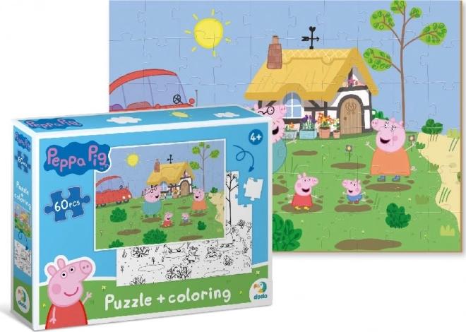 Double-sided Puzzle Peppa Pig: At the Cottage