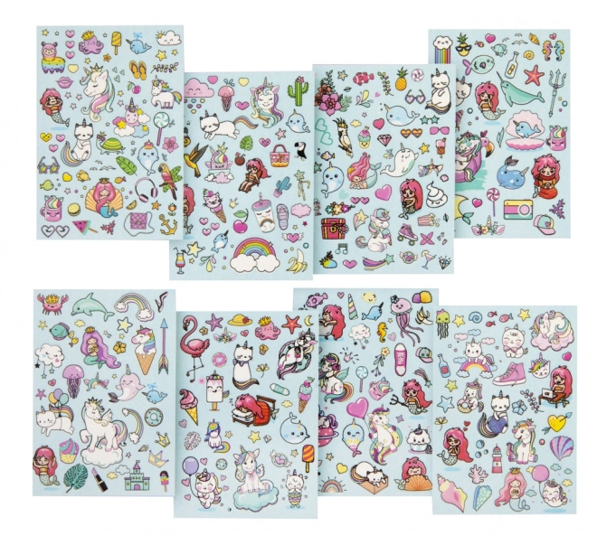 Book of Glitter Stickers Unicorn/Mermaid