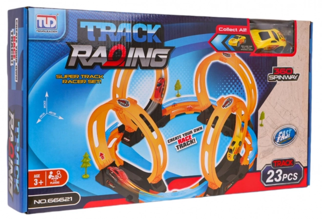 Racing Track with 4 Loops 23 Pieces