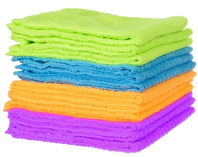 Microfiber Cleaning Cloths Set - 12 Pieces