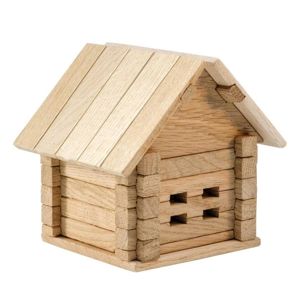 Wooden House Building Set