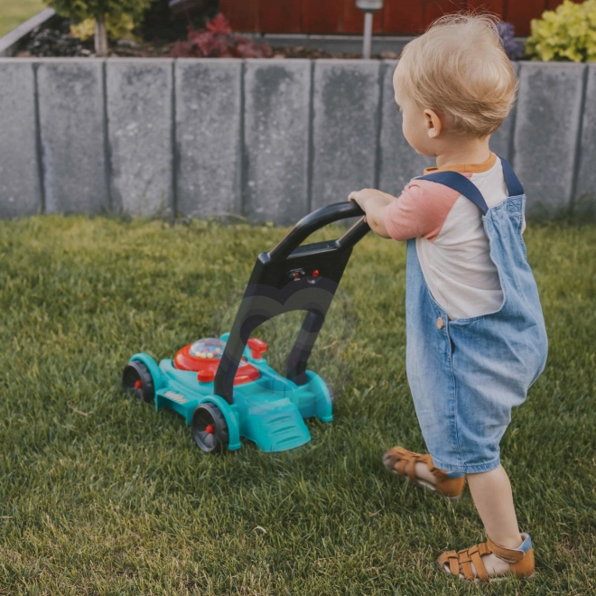 Kindergrasmaaier met helm en jerrycan WOOPIE