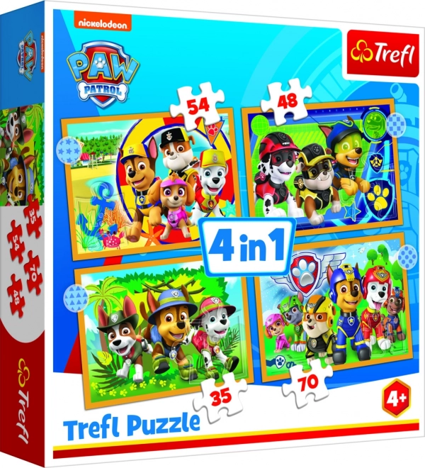 Summer Paw Patrol Puzzle Set by Trefl