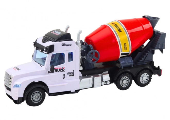 Remote Controlled Yellow Cement Mixer Truck with Lights and Sounds