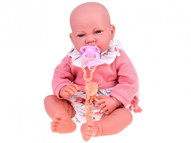 Soft Interactive Baby Doll 45 cm with Pink Outfit