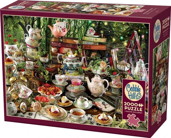 Mad Hatter Tea Party Puzzle by Cobble Hill - 2000 Pieces