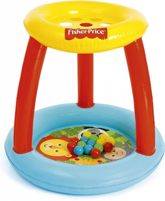 Fisher Price Cradle with Canopy and Balls Animal Friends 89 x 89 x 84 cm