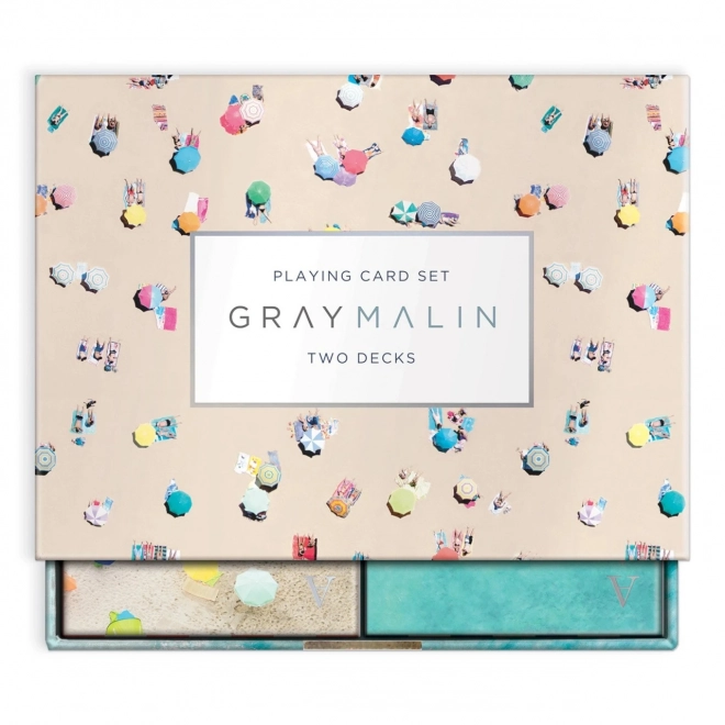 Playing Cards Set Beach Gray Malin