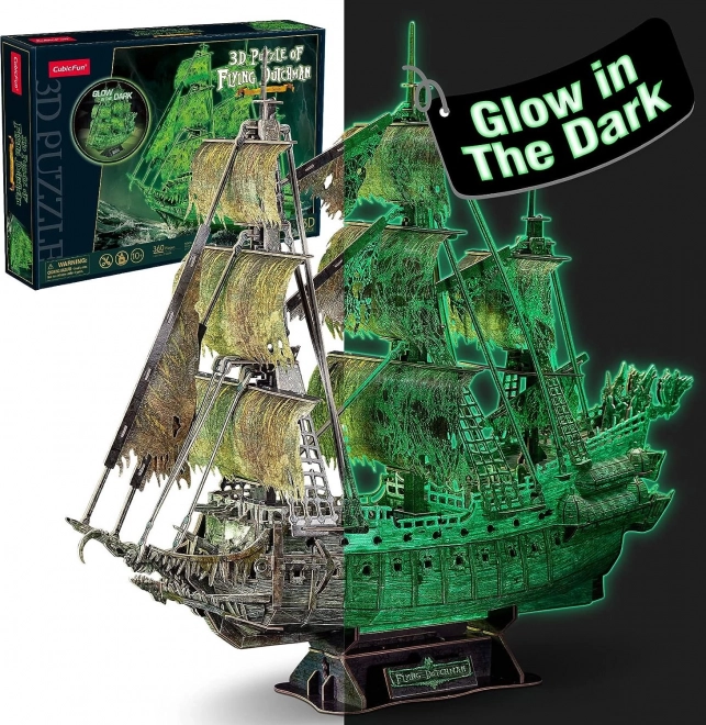 CubicFun 3D Puzzle The Flying Dutchman Ship (Glow in the Dark)