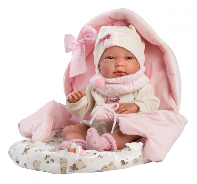 Realistic Newborn Baby Doll with Full Vinyl Body - 40 cm