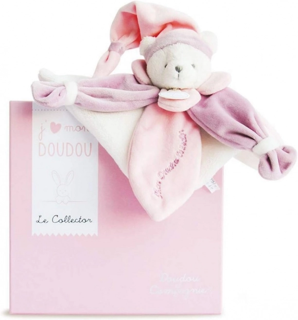 Doudou Gift Set - Plush Pink Bear Snuggle Toy