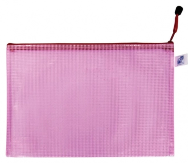 Mesh Envelope with Zip A5 Pink