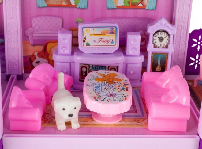 Dollhouse with Ponies Villa