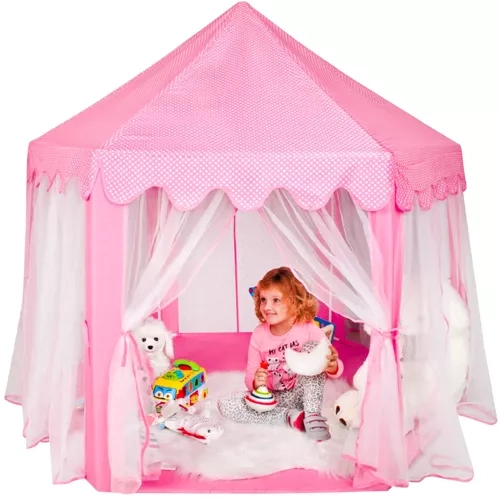 Pink Children's Tent Palace for Home and Garden