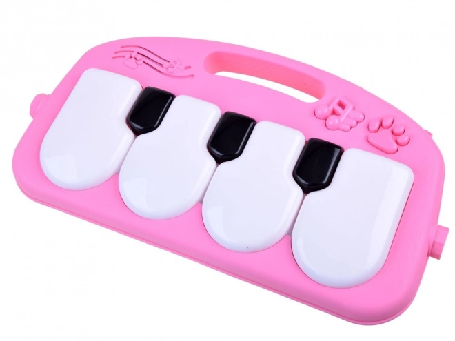 Baby Play Mat with Piano and Projector – pink