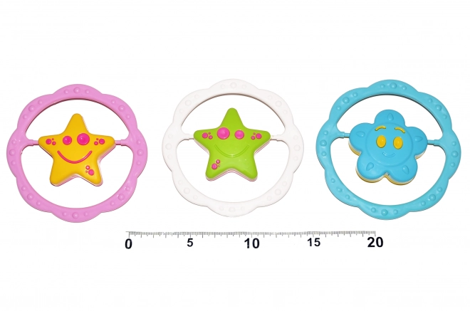 Sensory Rattle Ring with Star and Flower