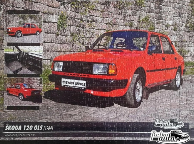 Retro Car Puzzle Škoda 120 GLS 1984 500 Pieces