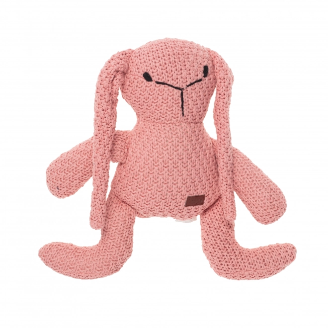 Knitted Bunny Toy Pink