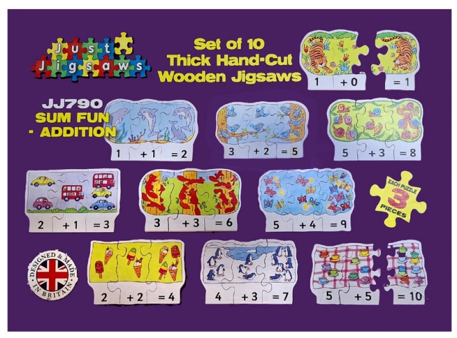 Addition Wooden Puzzle Set - Just Jigsaws