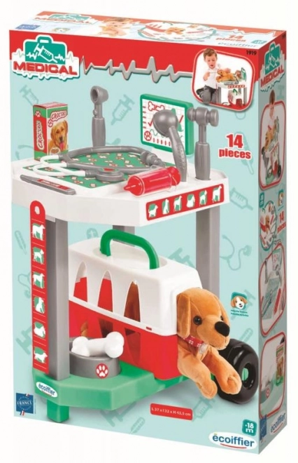 Veterinarian Trolley with Plush Dog