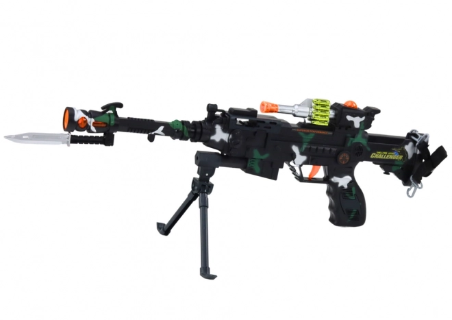 Military Toy Rifle with Lights and Sounds