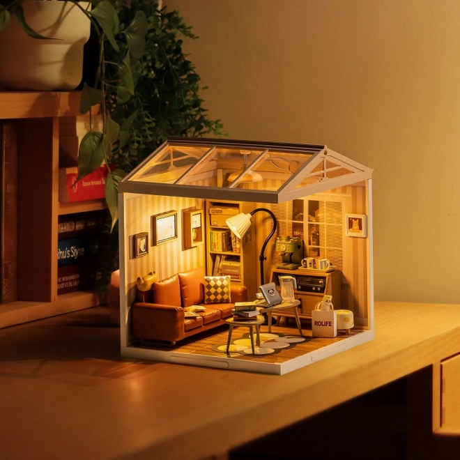 Robotime Cozy Living Room Miniature Kit