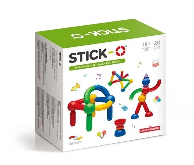 Magnetic Building Blocks Stick-O Basic Set