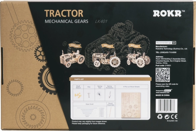 Rokr 3D Wooden Puzzle Tractor 135 Pieces