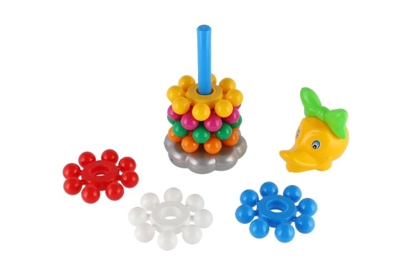 Colorful Ring Stacking Pyramid for Kids