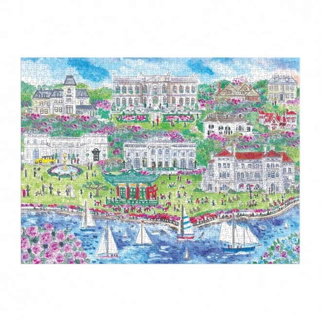 Galison Puzzle Michael Storrings Mansions of Newport 1000 Pieces