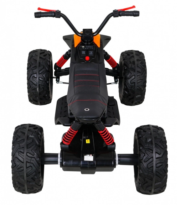 Quad Lucky Seven on battery black + EVA wheels + slow start + LED + MP3 USB
