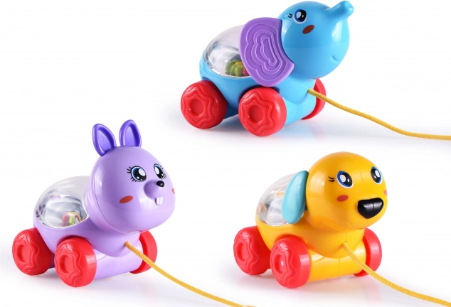 Pull-along animal on a string 12 cm