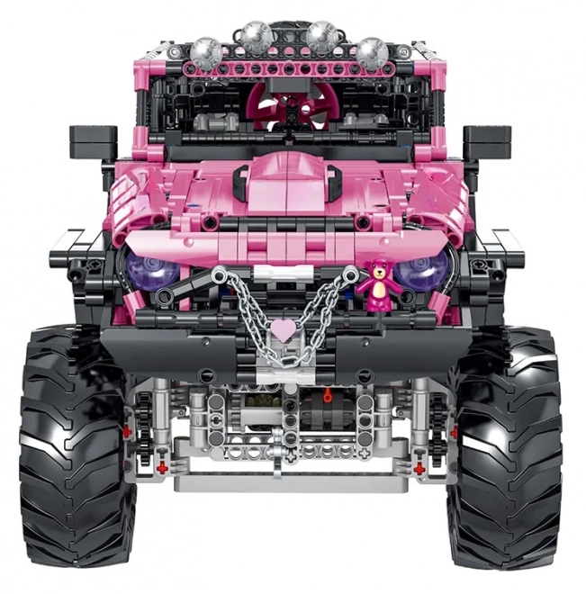 Pink Offroad Building Blocks Set