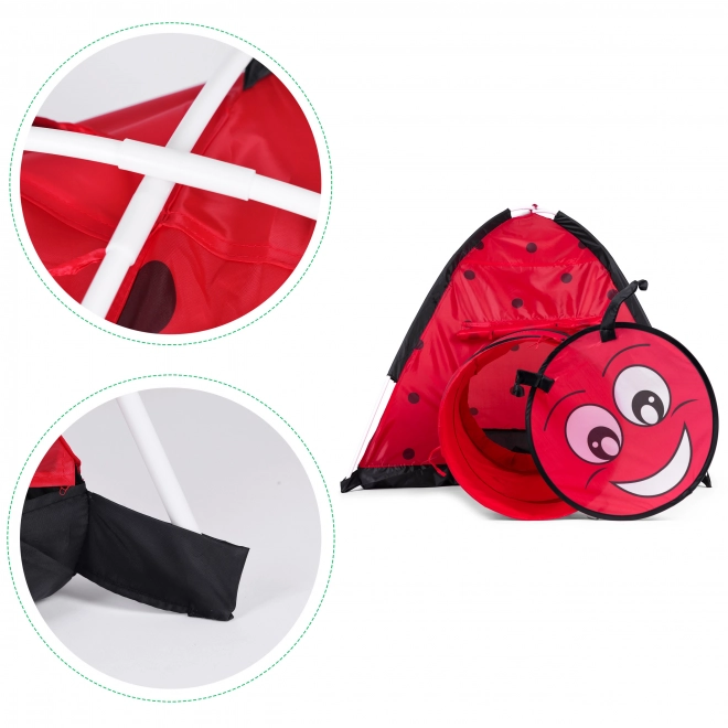 Ladybug Play Tent with Tunnel