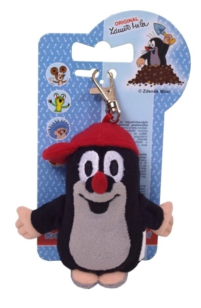 Little Mole with Cap and Carabiner Plush Toy