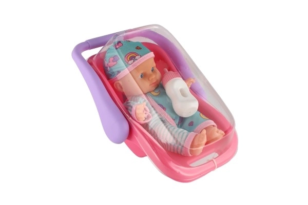 Baby Doll With Carry Seat And Bottle