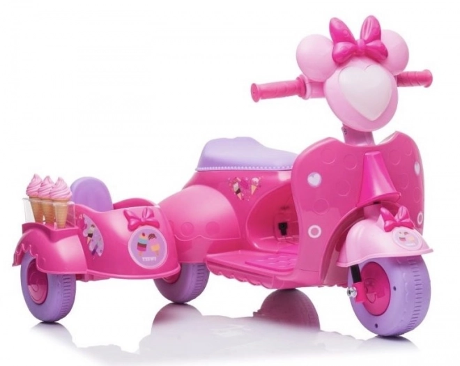 Kinder-Dreirad-Roller Eisdiele rosa
