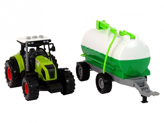 Toy Tractor with Tanker Trailer for Kids