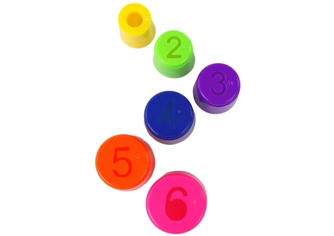 Cup and Ring Toss Game with Varying Difficulty Levels