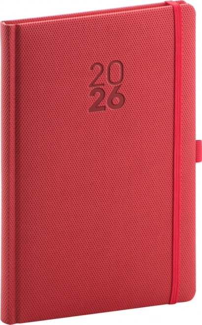 Agenda settimanale Diamante 2026 rosso
