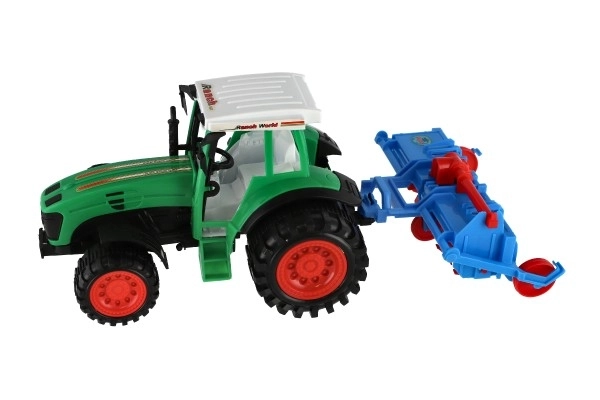 Farm Tractor with Trailer and Rotavator Toy