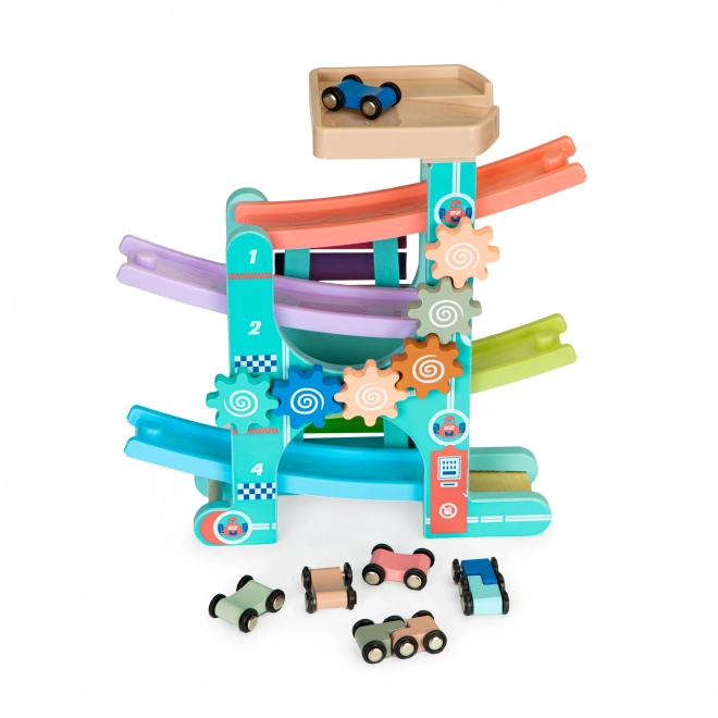 Wooden Car Slide and Xylophone Toy Set by ECOTOYS