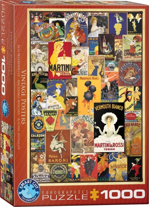 Eurographics Vintage Posters Puzzle 1000 Pieces