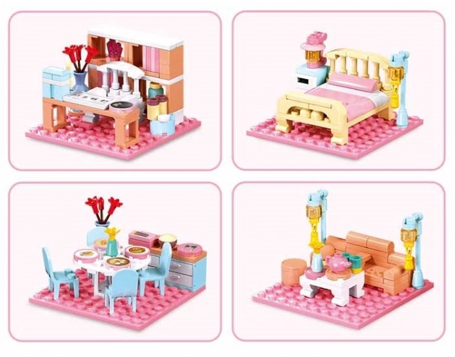 Sluban girl's dream Chinese villa playset