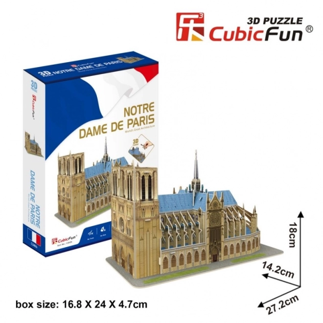 Notre Dame Cathedral 3D Puzzle